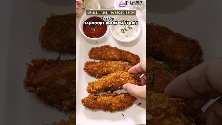 ✨ Crispy Tandoori Chicken Strips Recipe || Ramadan Recipes  #shorts #trendingshorts