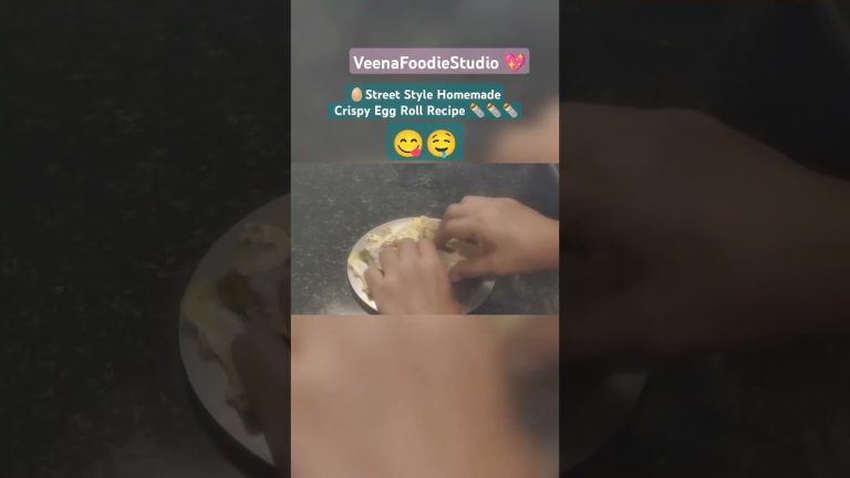 🥚🥚Street Style Homemade Crispy Egg Roll Recipe 🌯🌯eggroll#eggfrankie#eggwrap#shorts#food#shortsfeed
