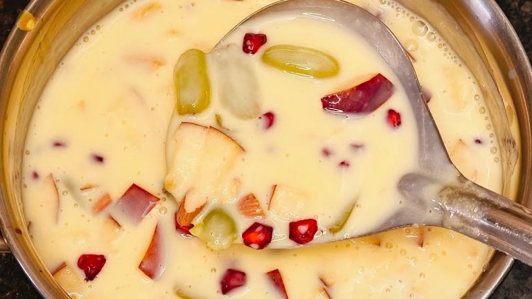 Fruit Custard Recipe | How to Make Fruit Custard | Easy Dessert Recipe