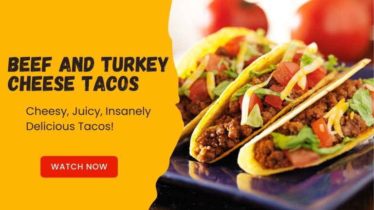 Beef & Turkey Cheese Tacos! Juicy, Cheesy & Packed with Flavor  – Easy Recipe!