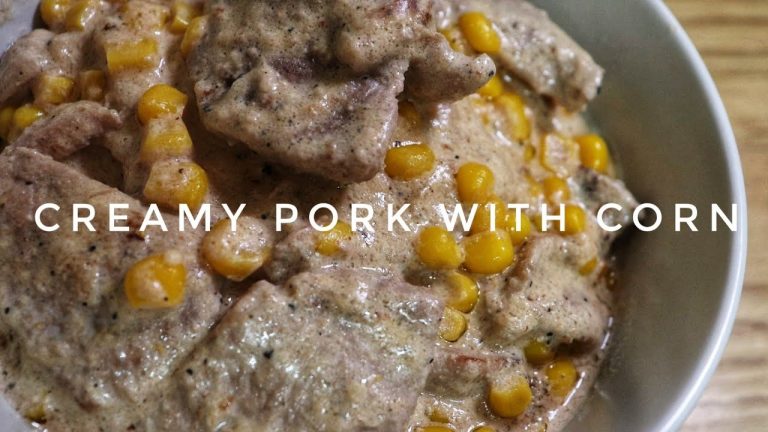 HOW TO COOK CREAMY PORK WITH CORN | Kat's Empire |