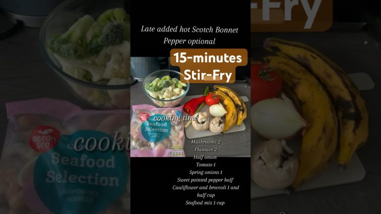 ➡️ 15-Minute Seafood Stir-Fry Recipe 🍤🔥 Quick & Healthy Dinner Idea!