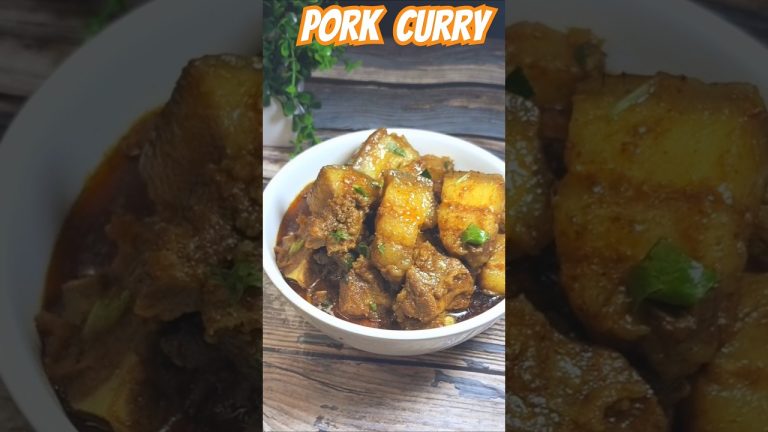 Dhaba-Style Pork Curry Recipe in 40 Seconds | Easy Indian Pork Curry | Chakhum Chronicles