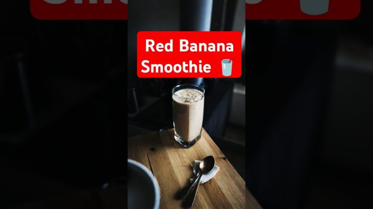 Red Banana Smoothie 🥤 | செவ்வாழைப்பழம் Smoothie 🥤 | home food official #diet#food #healthy #banana