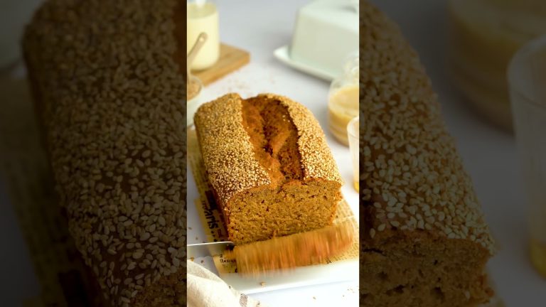 Tahini Banana Bread – Vegan #recipe
