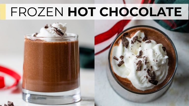 FROZEN HOT CHOCOLATE | high protein smoothie recipe