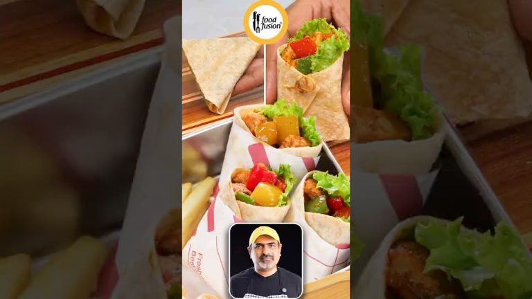 Fajita Chicken Wraps – Lunch Box Recipe by Food Fusion
