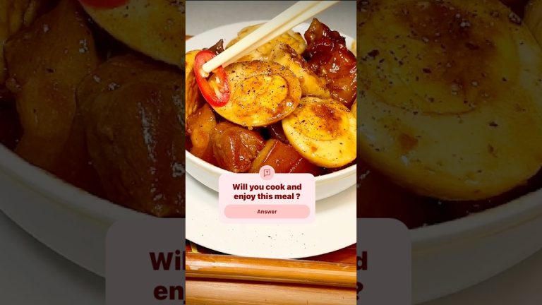 Quick, braised pork and egg on Tet Lunar New Year #shorts #egg #porkrecipe #vietnamesefood