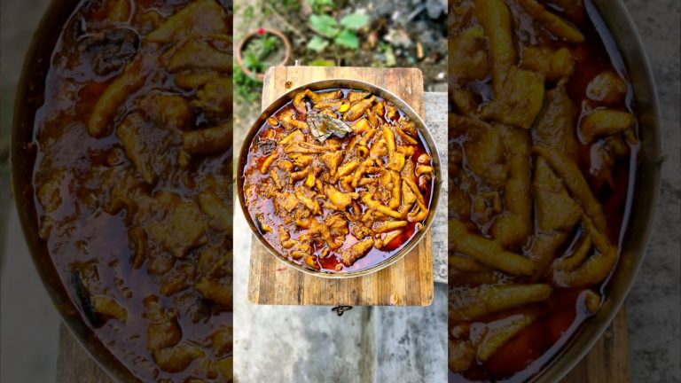 Chicken Kosha | Chicken Skin recipe 🔥🤤 #shorts #youtubeshorts #short #food #chickenskin