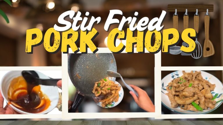 Delicious black pepper PORK CHOP Strips Stir-Fried to PERFECTION!