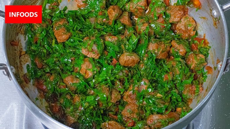 🇰🇪 Kenyan Sukuma Wiki and Beef Recipe | How to Cook Beef and Sukuma Wiki | Kenyan Recipes | Infoods
