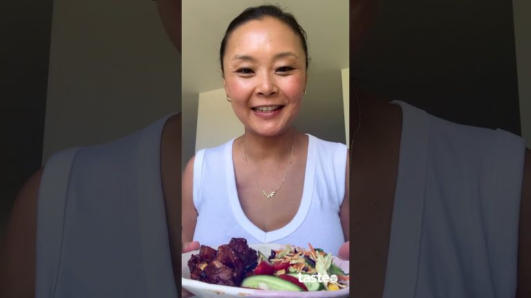 Taste testing the Coles Honey BBQ Pork Belly Bites!