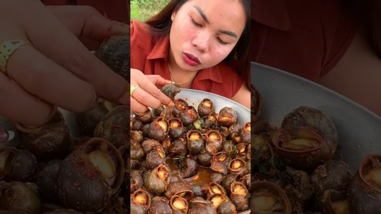 snail fried so yummy, snail recipe, seafood recipe #shorts #short #food 15😲
