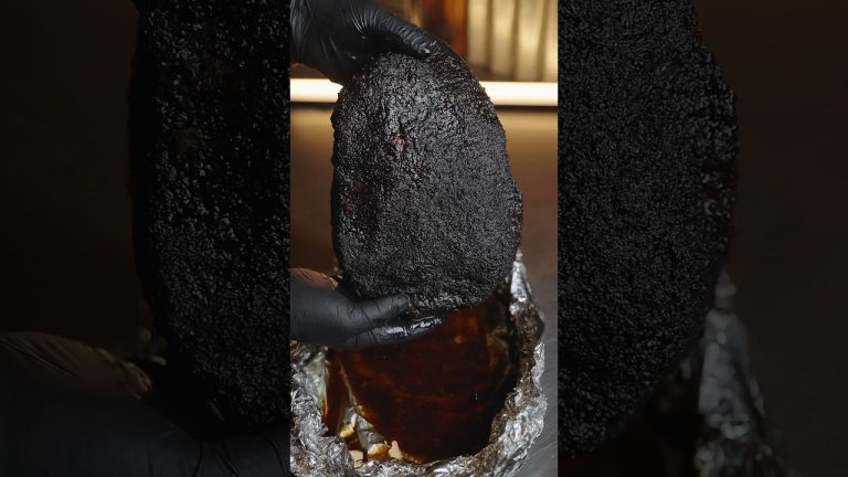 Foil Boat Method Brisket on a Gravity Fed Smoker. #brisket #smokedbrisket #foilboatmethod #tftibbq