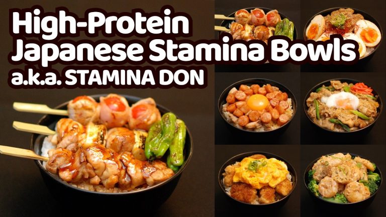 6 High-Protein Japanese Bowls a.k.a. STAMINA DON – Secret Recipes Revealed!
