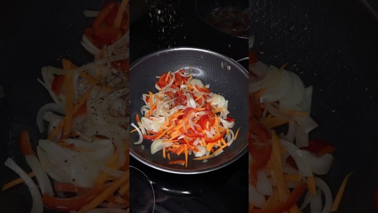 Japchae – Korean noodles (my way) #food #chef #recipe #asiafood #viralshorts #shorts