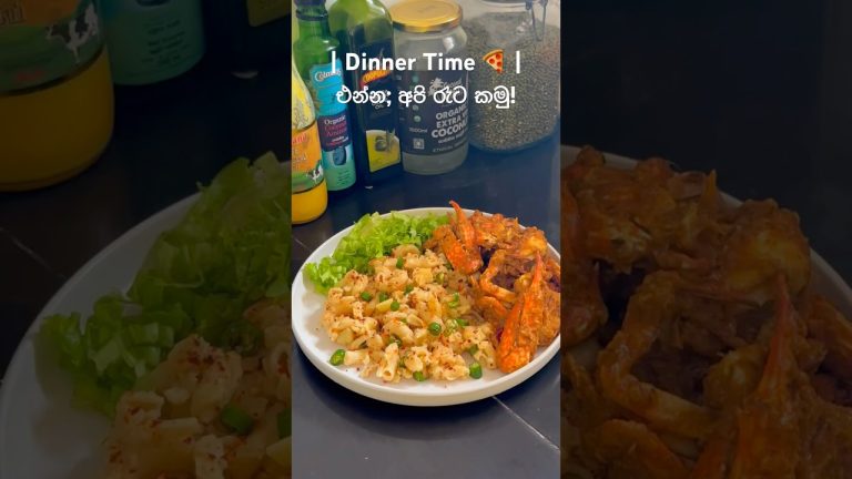 White sauce pasta+ Chillie crabs 😍#foodshorts #viralshorts #recipes #dinner