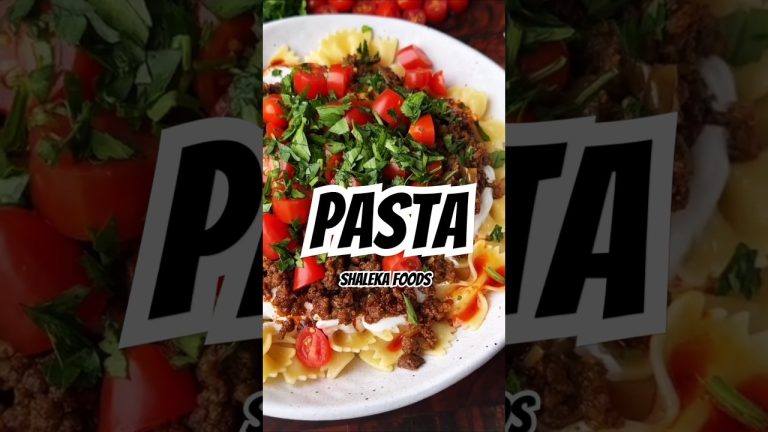 Pasta with Meat Sauce – Simple & Delicious Italian Recipe! 🍝🍖 #Shorts