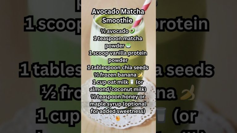 Get The Best Avocado Matcha Smoothie For Your Daily Boost!