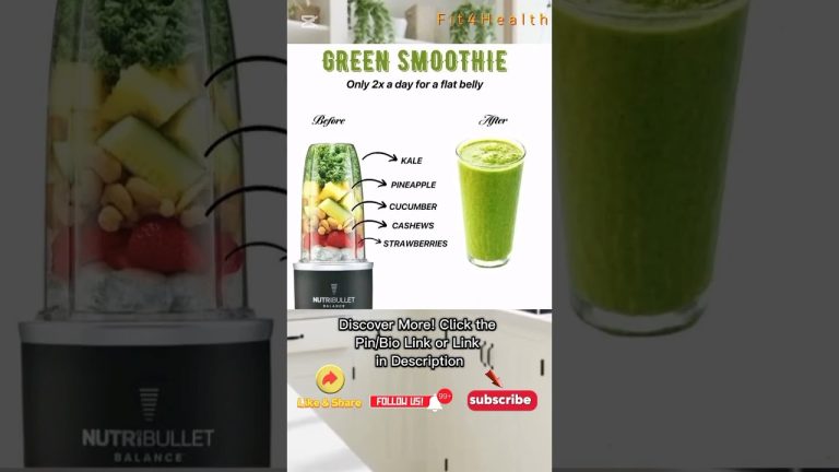 Healthy green smoothie recipes flat belly | Green smoothie recipes flat belly #Shorts