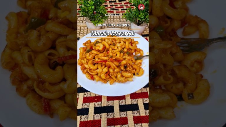 Masala Macaroni | मसाला मैक्रोनी | Indian Style #tiffinrecipe #macroni #shorts