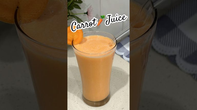 Carrot juice | Healthy Morning Drink #shorts #ytshorts #morningdrink #healthydrink #homemade