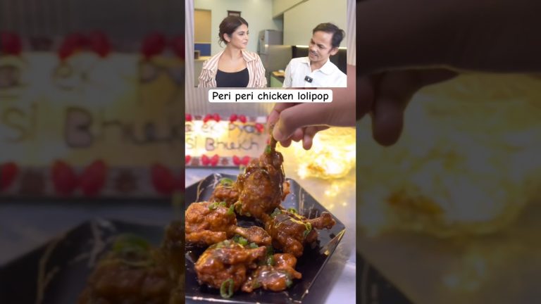 Peri peri chicken lolipop l Farah Khan l jenifar winget l Dilip #shorts #ytshorts #chickenlollipop