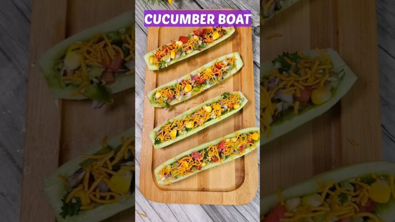 CUCUMBER BOATS 🥒 #viral #shortsvideo #food #recipe #shorts #short #24 #viralvideo