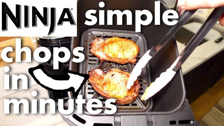 🥩 Air Fryer PORK CHOPS in minutes! Cooking time & temperature with Ninja Foodi Max
