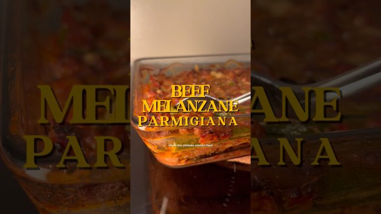 Easy Winter Recipe – Beef Melanzane Parmigiana! Full video now up on my channel ❤️ #cookitalian