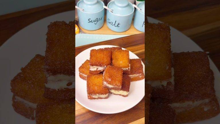 Easy Sweet Recipe Bread Malai Toast😍#shorts #sweet #trending #dessert