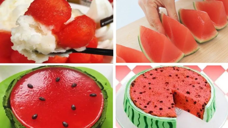 Satisfying Relaxing Video|🍉🥤🍰🎂Watermelon Dessert Recipes|Asmr|Tiktok