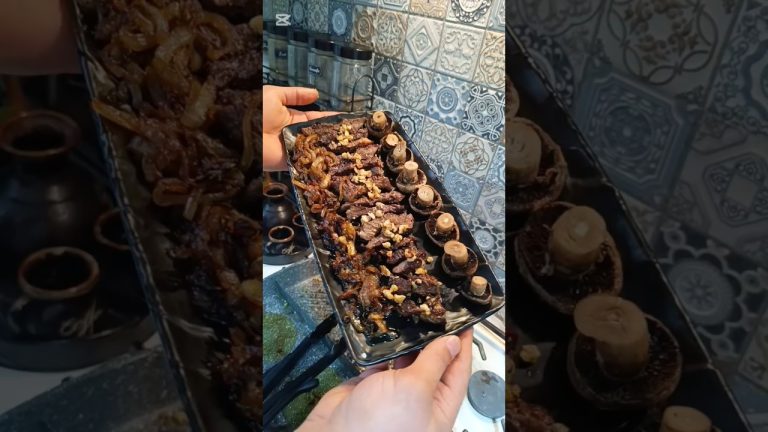 Can ətindən steak.Göbələkli🤌🏻🤌🏻#yemekreseptleri #steak #cooking