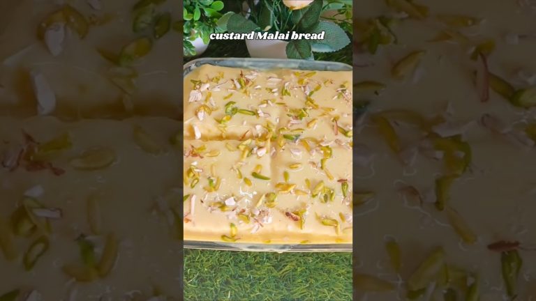 Malai Bread Custard Recipe#Shorts#Custard #ytshorts #viral #trending #food #bread #easy #recipe