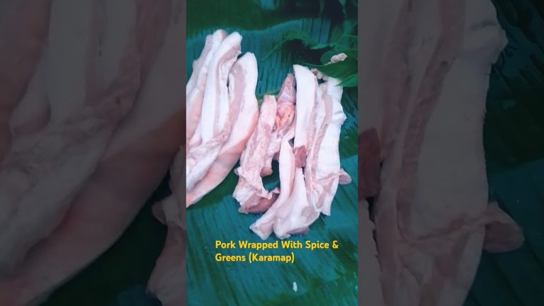 PNG Local Cooking Style|| Preparing Pork, Spices & Greens|| Style KARAMAP|| #cooking #style #food