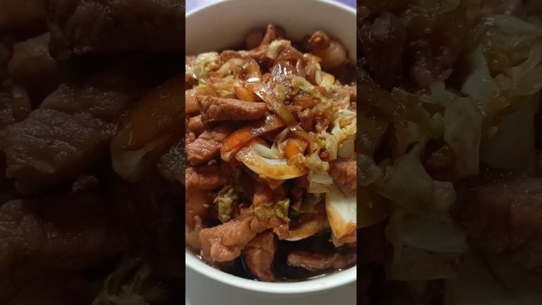 PORK WITH CABBAGE – EASY RECIPE #ulamideas #food #cooking #recipe #easytocook