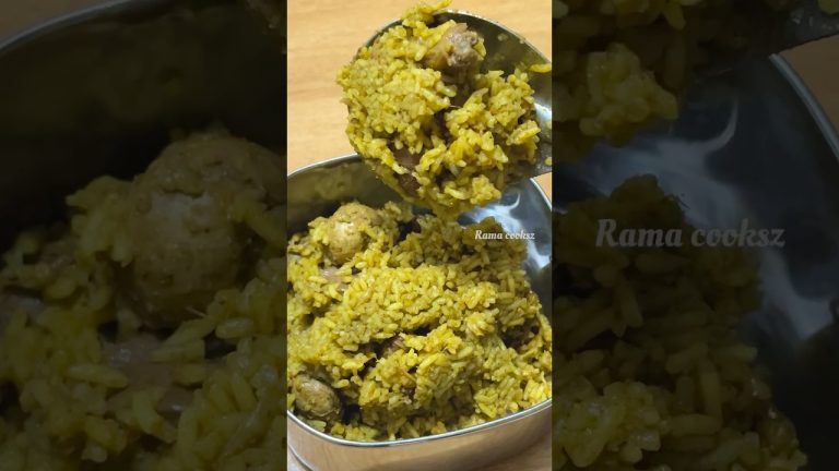 Lunch Recipe: Liver Donne Biriyani n Chicken Fry | Pachadi n Fruit #shortsfeed #lunchideas #lunchbox