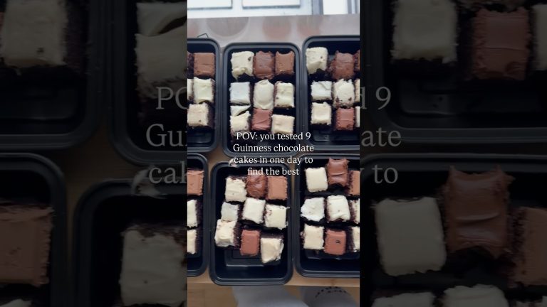 Making and tasting 9 chocolate Guinness cakes in one day!