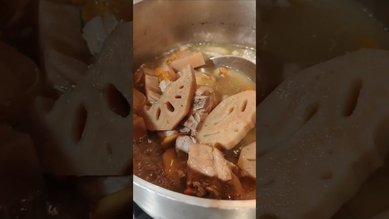 “Pork ribs and lotus root soup” #cooking #food #healthy #chineseherbalsoup