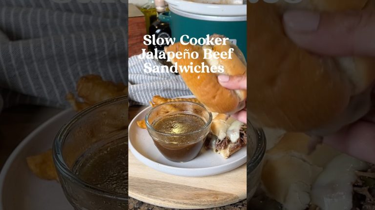🌶️Jalapeño French Dip Sanwiches