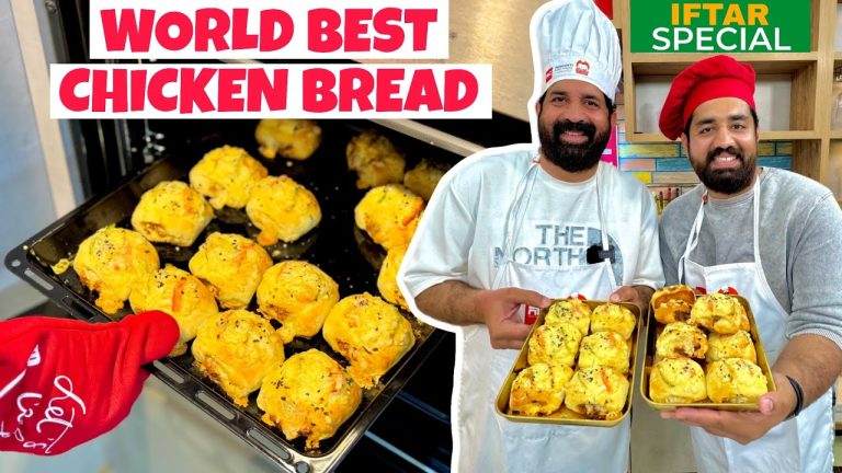 RAMADAN SPECIAL🌙 CHICKEN CHEESE BREAD ( Non Fried Recipe ) Chicken Snacks For Iftar – BaBa Food RRC