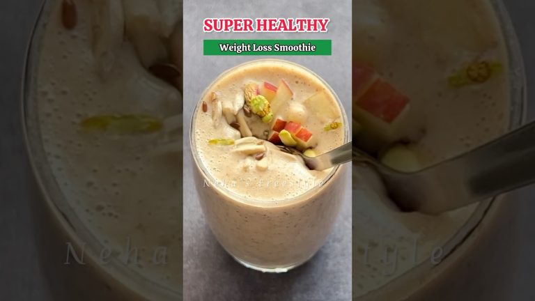 High Protein Weight Loss Smoothie | Oats Smoothie for Weight Loss Breakfast #shorts #youtubeshorts