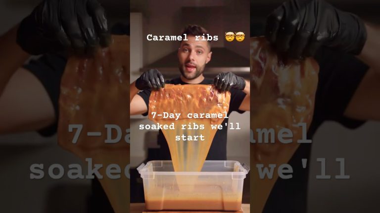 🔥 7 Day Caramel-Soaked Ribs?! 🤯 The Flavor Will Blow Your Mind! 🍖🤤