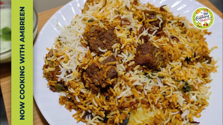 Special Beef Zafrani Biryani | بیف زعفرانی بریانی | Biryani Banane Ka Tarika | Beef Biryani Recipe