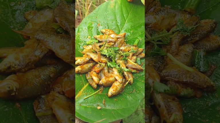 Small fish recipe village style 🐟 Fish Patra poda 🦐🐠 #shorts #shortvideo #ytshorts #food
