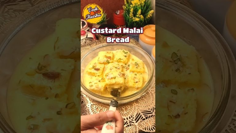 Custard Malai Bread Recipe l Easy & Delicious Dessert l Cook with Meeshu