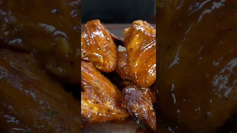 Bourbon Buffalo Wings! #shorts #bbq