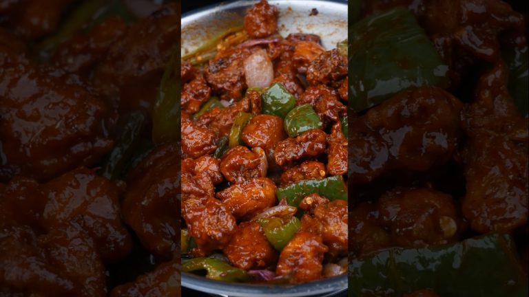 Chicken Chilli Recipe Asmr #shorts