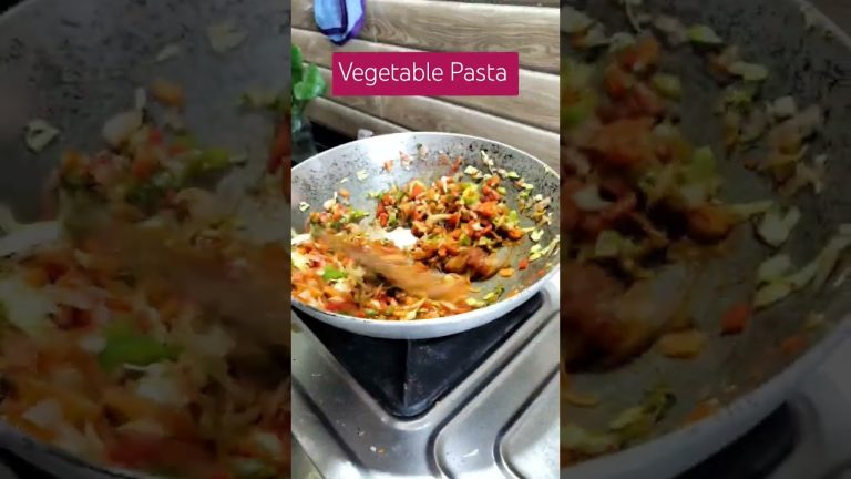 Vegetable Pasta recipe #shortsfeed #shorts #2025