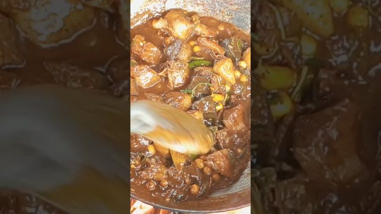 Pork fry village style cooking 👨‍🍳🍲 #porkcurry #porkrecipes #streetfood #pork #food #shorts